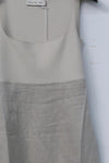 SWAYING/KNIT knitting stitching vest skirt SW23SS2L18 meters gray/linen PS56